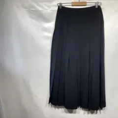 HIROKO KOSHINO ヒロココシノ プリーツスカート ウール ブラックのサムネイル