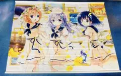 ご注文はうさぎですか?ビックタペストリー2個、ココア、チノ、チヤ