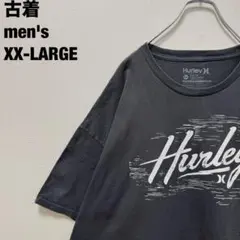 古着 Hurley ハーレー Tシャツ ビッグサイズ チャコールグレー XXL