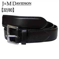 【極美品】ジェイ&エムデヴィッドソン 32/80 レザー バックル ベルト 濃茶のサムネイル