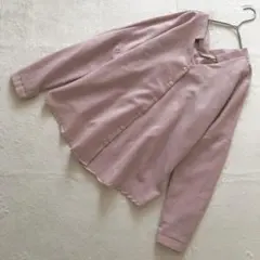 Dito ディト　韓国ファッション　ブラウス　シャツ Vネック　ピンク系