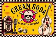 クリームソーダ 額付きです♪ ロカビリー ポスター CREAM SODAのサムネイル