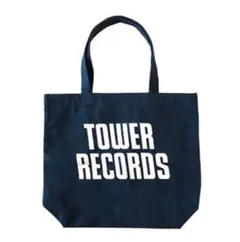 未開封　TOWER RECORDS トートバッグ Ver.2 ネイビー