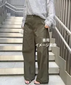 未使用級】 2024年 ガリャルダガランテ ワイドカーゴパンツ カーキ
