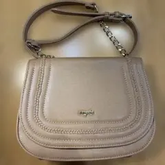 any SiS ベージュ ショルダーバッグ