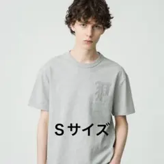 ロンハーマン x ポロ ラルフローレンTシャツ Ｓ グレー　コラボ　限定