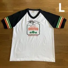 80s LIVE AID ラグランスリーブ Tシャツ 白 墨黒 7分袖 USA製 ラグランスリーブtシャツ（袖タイプ：七分袖）のおすすめ人気