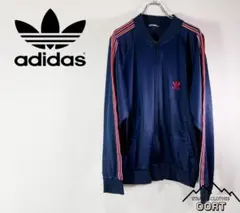 アディダス adidas US古着 80s ATP ジャージ ネイビーのサムネイル