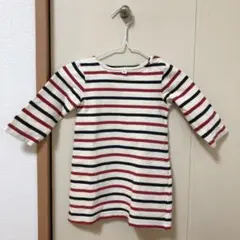 ボーダー チュニック ワンピース 80㎝ 無印良品