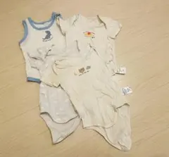 ベビー服下着セット 恐竜・クマ・雲柄