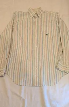 ストライプ ボタンダウンシャツ サーフィン 刺繍 トイストーリー ワンポイント