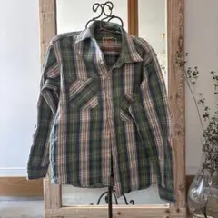CAMCO カムコ ヘビーネルシャツ Mサイズ グリーン チェック アメカジのサムネイル