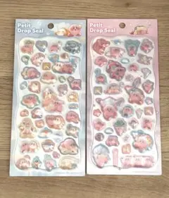 【正規品】星のカービィ　プチドロップシール　2枚セット　カミオジャパン