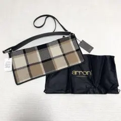 タグ付き　arron アローン　2wayショルダーバッグ　チェック　ツイードのサムネイル