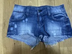 JINNY デニムショートパンツ ダークブルー