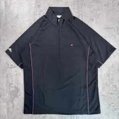 ellesse ハーフジップ 半袖シャツ スポーツウェア 速乾 テニス ゴルフのサムネイル