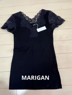 701 MARIGAN 贅沢レース袖ありキャミソール　L