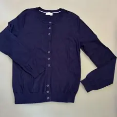 index ネイビー 長袖カーディガン