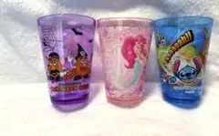 ディズニープラコップ　3個セット　ポテトヘッド　アリエル　スティッチ