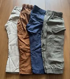 【男の子服4本セット】キッズ パンツ 110cm まとめ売り カーゴパンツ等