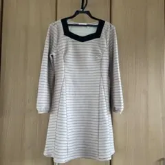 ストライプ長袖ワンピースのサムネイル