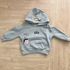 GAP 韓国　GAP×HOZO コラボ　パーカー　グレー　裏起毛　95センチ