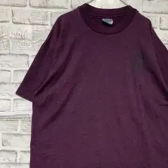 USA製90sヴィンテージTシャツ！シングルステッチ　パープル半袖古着XL721