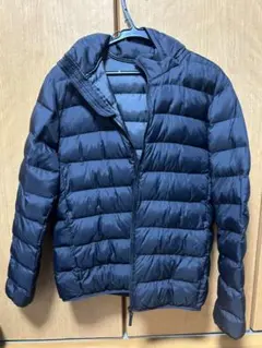 美品 ユニクロダウン黒色160cm