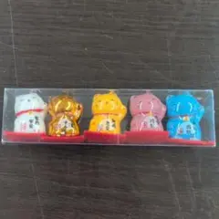 笑顔の招き猫フィギュア　 5体セット