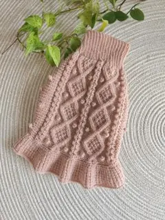 【新作】フリルニットセーター♡ドッグセーター♡犬服♡ドッグウェア♡ハンドメイド