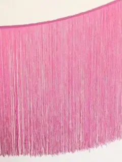 フリンジ　パーツ　フラメンコ衣装　50cm幅　ハンドメイド　コスプレ　フシア