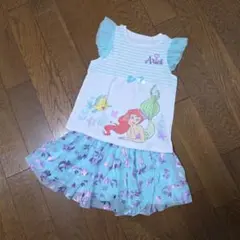 Disney アリエル 半袖 トップス スカートパンツ セット110～120のサムネイル