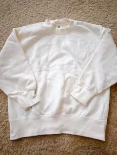 ホワイト プリント トレーナー 100cm~