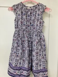UPSTAIR ノースリーブワンピース 花柄 140㎝のサムネイル