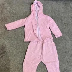 GAP フード付きトレーナーとパンツセット ピンク