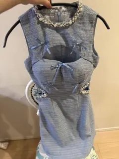 an 水色ドレス
