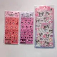 新品　正規品　マイメロ　クロミ　タイルシール　ドロップジェリーシール　セット