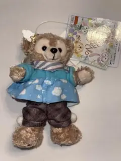 ウィッシングウィングス　ダッフィー　ぬいぐるみバッジ　新品タグ付き