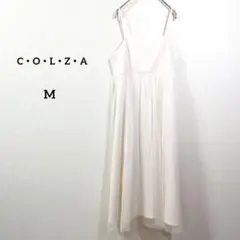 COLZA コルザ チュールキャミワンピース M 白 ロング丈 フレア