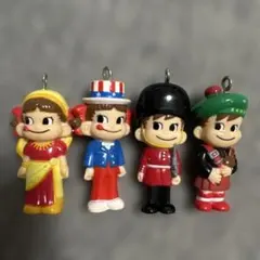 不二家　ペコちゃん　ポコちゃん　4体