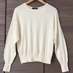 UNTITLED ボタンデザインシルクカシミヤ混ニット