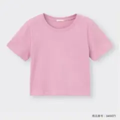GU コットンミニT（半袖）ピンク M