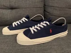 Polo Ralph Lauren ネイビー キャンバス スニーカー