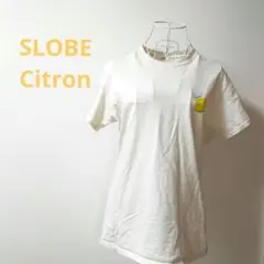 SLOBE citron. レモン刺繍 Tシャツ ホワイトのサムネイル