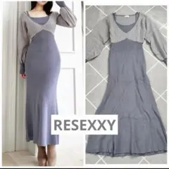 RESEXXY❤️ハウンドトゥースニットワンピース