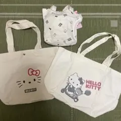 しまむら　ハッピーバッグ　キティちゃん　フェイスタオル　➕トートバッグ2個セット