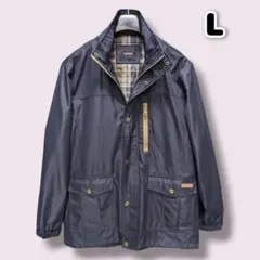 メンズ カバーオール ハーフコート 秋春物 裏地メッシュ 中綿無し L wag