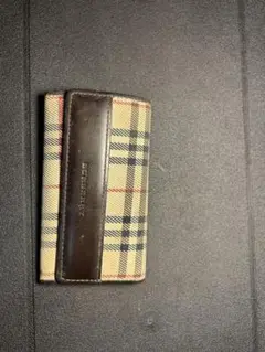 BURBERRY チェック柄 レザーキーケース