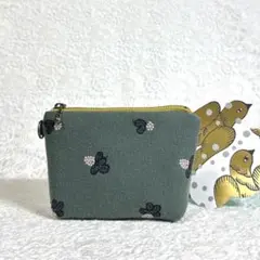 60623B ミナペルホネン ハーフハンドメイドコンパクト財布 - メルカリ