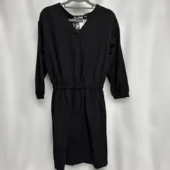 新品 OPAQUE.CLIP リボン付きワンピース ブラックMのサムネイル